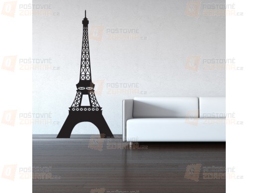  Samolepka na zeď - Eiffelova věž 